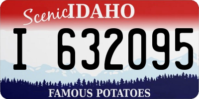 ID license plate I632095