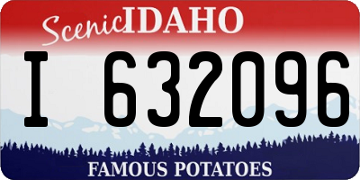 ID license plate I632096