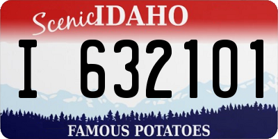 ID license plate I632101