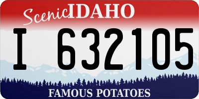 ID license plate I632105
