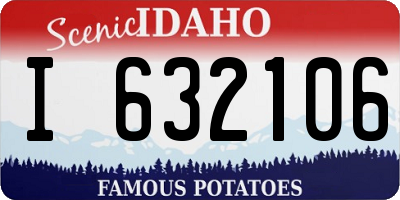 ID license plate I632106