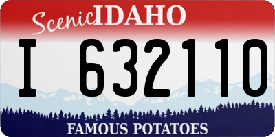 ID license plate I632110