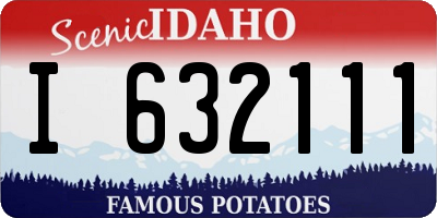 ID license plate I632111