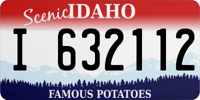 ID license plate I632112