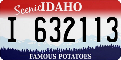 ID license plate I632113