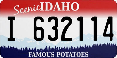 ID license plate I632114