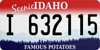 ID license plate I632115