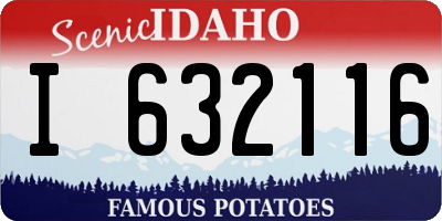 ID license plate I632116