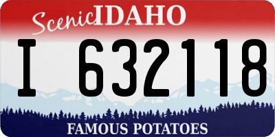 ID license plate I632118