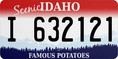 ID license plate I632121