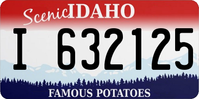 ID license plate I632125
