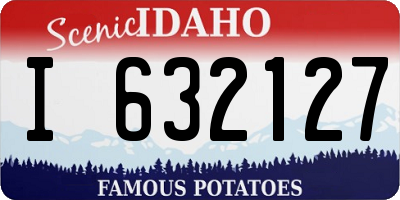 ID license plate I632127
