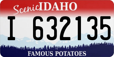 ID license plate I632135