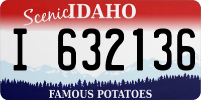 ID license plate I632136