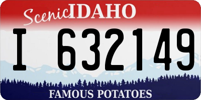 ID license plate I632149