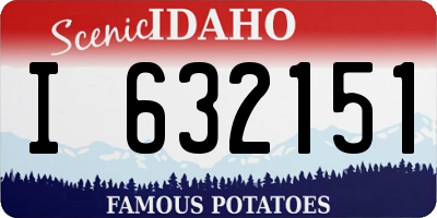 ID license plate I632151