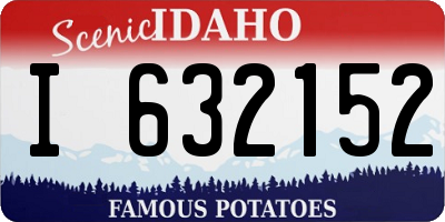 ID license plate I632152