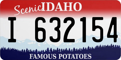 ID license plate I632154