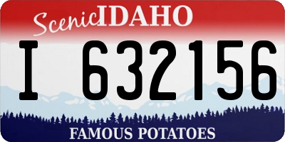 ID license plate I632156