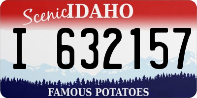 ID license plate I632157