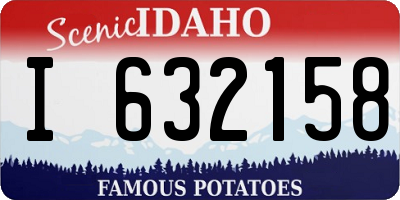 ID license plate I632158