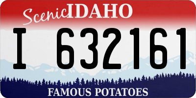ID license plate I632161
