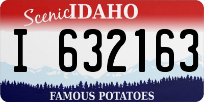 ID license plate I632163
