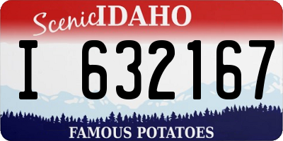 ID license plate I632167