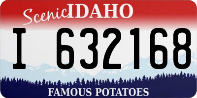 ID license plate I632168