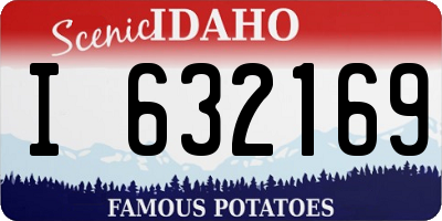 ID license plate I632169