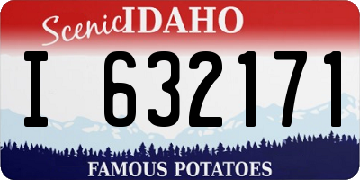 ID license plate I632171