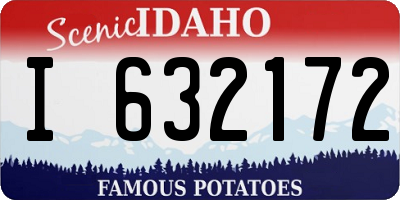 ID license plate I632172