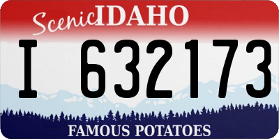 ID license plate I632173
