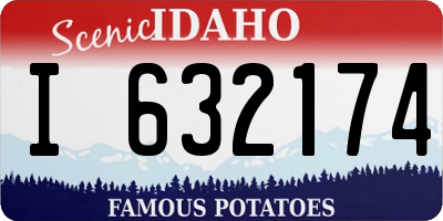 ID license plate I632174