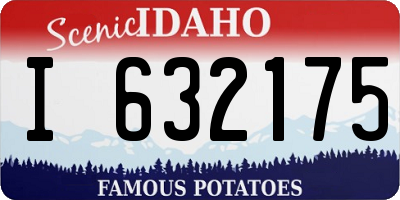 ID license plate I632175