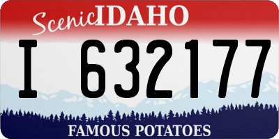 ID license plate I632177