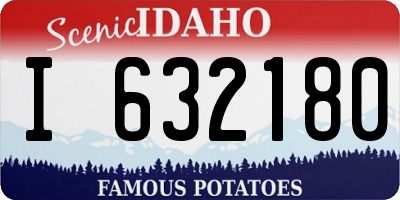 ID license plate I632180