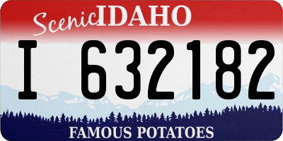 ID license plate I632182