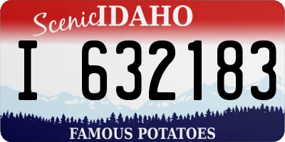 ID license plate I632183