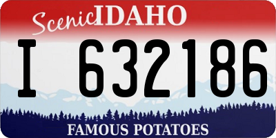 ID license plate I632186
