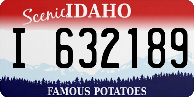 ID license plate I632189