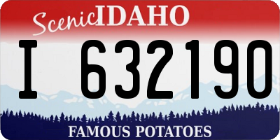 ID license plate I632190