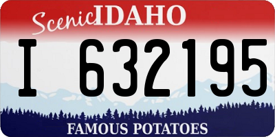 ID license plate I632195