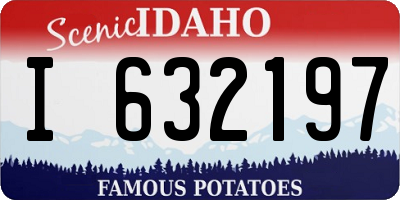 ID license plate I632197