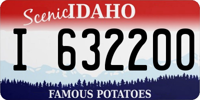 ID license plate I632200