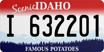 ID license plate I632201