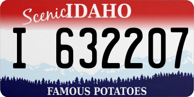 ID license plate I632207
