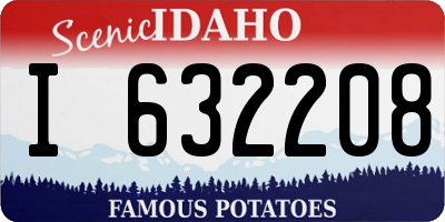 ID license plate I632208