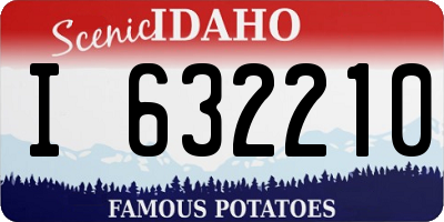 ID license plate I632210