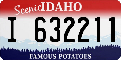 ID license plate I632211